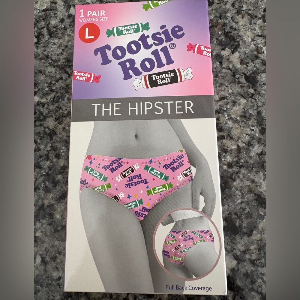 NWT- Tootsie Toll woman’s hipster underwear, size Large